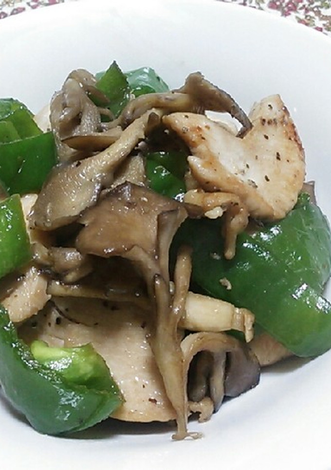 舞茸と鶏肉の中華炒め-レシピのメイン写真