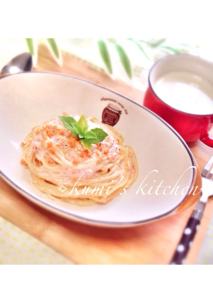 混ぜるだけ…超簡単♡鮭のクリームパスタ♡-レシピのメイン写真