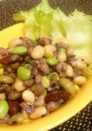 雑穀とお豆のヘルシーサラダ-レシピのメイン写真
