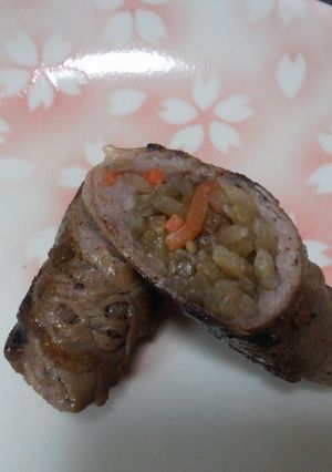 お弁当に*きんぴらごぼうの肉巻き-レシピのメイン写真