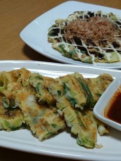 簡単一品料理!ネギ焼き☆チヂミ風-レシピのメイン写真