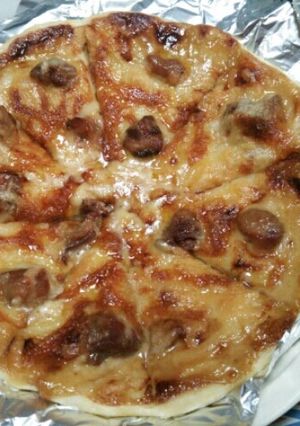 簡単照り焼きチキンピザ♪-レシピのメイン写真