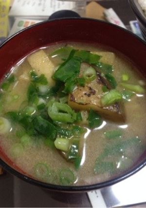 焼きナスのお味噌汁-レシピのメイン写真