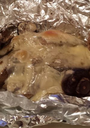 簡単：カラスカレイと茸のハーブチーズ焼き-レシピのメイン写真