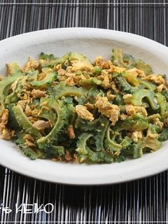 【農家のレシピ】ゴーヤとツナと卵の炒め物-レシピのメイン写真
