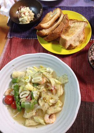 野菜たっぷりなシーフードニョッキ-レシピのメイン写真