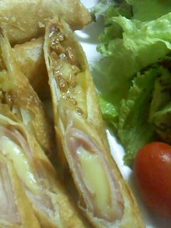 居酒屋風♪ 材料4個で春巻き、2種類!-レシピのメイン写真