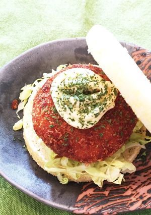 蟹クリームコロッケサンド-レシピのメイン写真