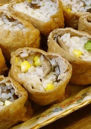 麺つゆで簡単★わさび香る夏野菜いなり寿司-レシピのメイン写真