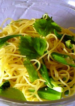 オクラと大葉の冷製パスタ-レシピのメイン写真