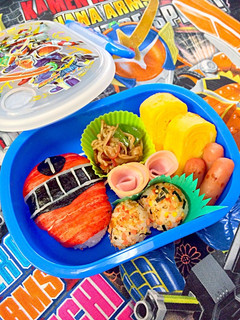 トッキュウジャー弁当-レシピのメイン写真