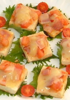 ベーコンの豆腐ピザ-レシピのメイン写真
