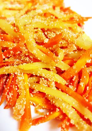野菜嫌いも旨さに唸る！人参めんたい炒め♡-レシピのメイン写真