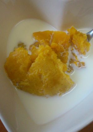 *牛乳を足すだけ、かぼちゃの冷製スープ*-レシピのメイン写真