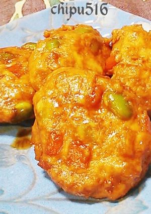本掲載ダイエット、花粉症鳥と蓮根バーグ　-レシピのメイン写真