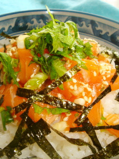 *簡単!爽やかサーモン丼*-レシピのメイン写真