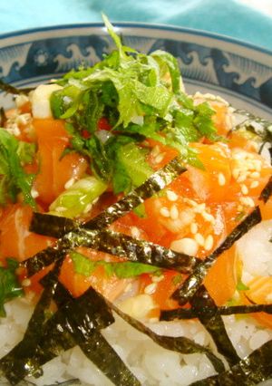 ＊簡単！爽やかサーモン丼＊-レシピのメイン写真