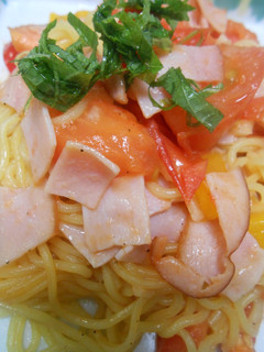 トマトとカラーピーマン入り焼きそば-レシピのメイン写真