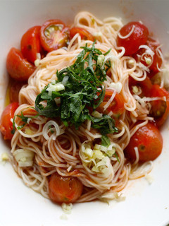 トマトたっぷりドレッシングそうめん-レシピのメイン写真