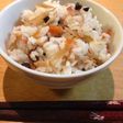 簡単☆きのこと牛蒡ベーコンの混ぜご飯