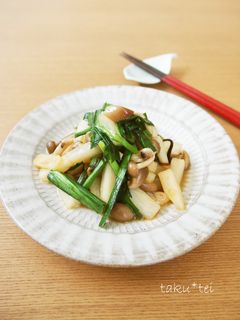 ニラと長いものシャキシャキ炒め-レシピのメイン写真