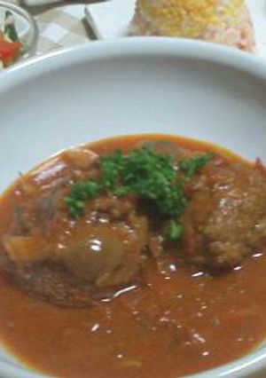 柔らかジューシー♪煮込みハンバーグ-レシピのメイン写真