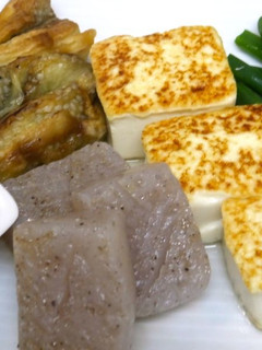焼き豆腐とこんにゃくの酢味噌かけ-レシピのメイン写真