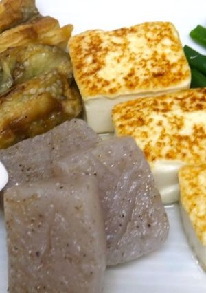 焼き豆腐とこんにゃくの酢味噌かけ-レシピのメイン写真
