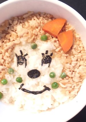 モンチッチ　そぼろ弁当-レシピのメイン写真