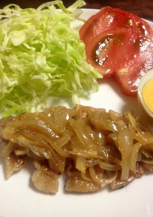 豚テキ玉ねぎの甘辛ソテーのせ-レシピのメイン写真