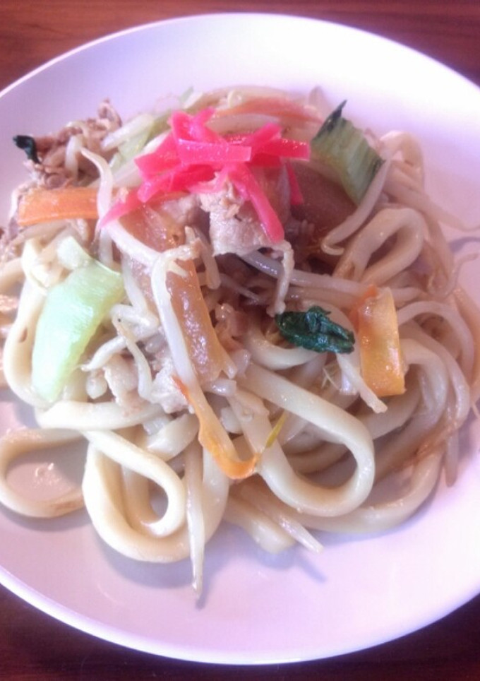 包丁いらず！豚しょうが焼きうどん-レシピのメイン写真