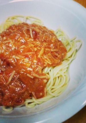 エノキとツナのトマトクリームパスタ。-レシピのメイン写真