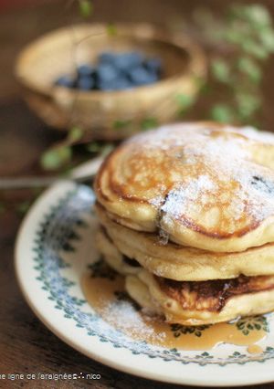 ブルーベリーとクリームチーズのパンケーキ-レシピのメイン写真
