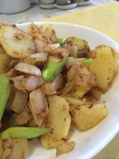 じゃがいもとアスパラのカレー炒め-レシピのメイン写真