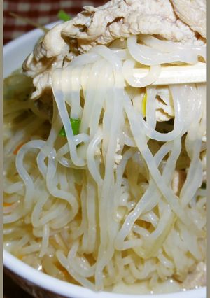 ダイエットしらたき肉増し豆乳ちゃんぽん麺-レシピのメイン写真