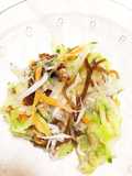 春に簡単便利♪もずくと野菜の健康サラダ