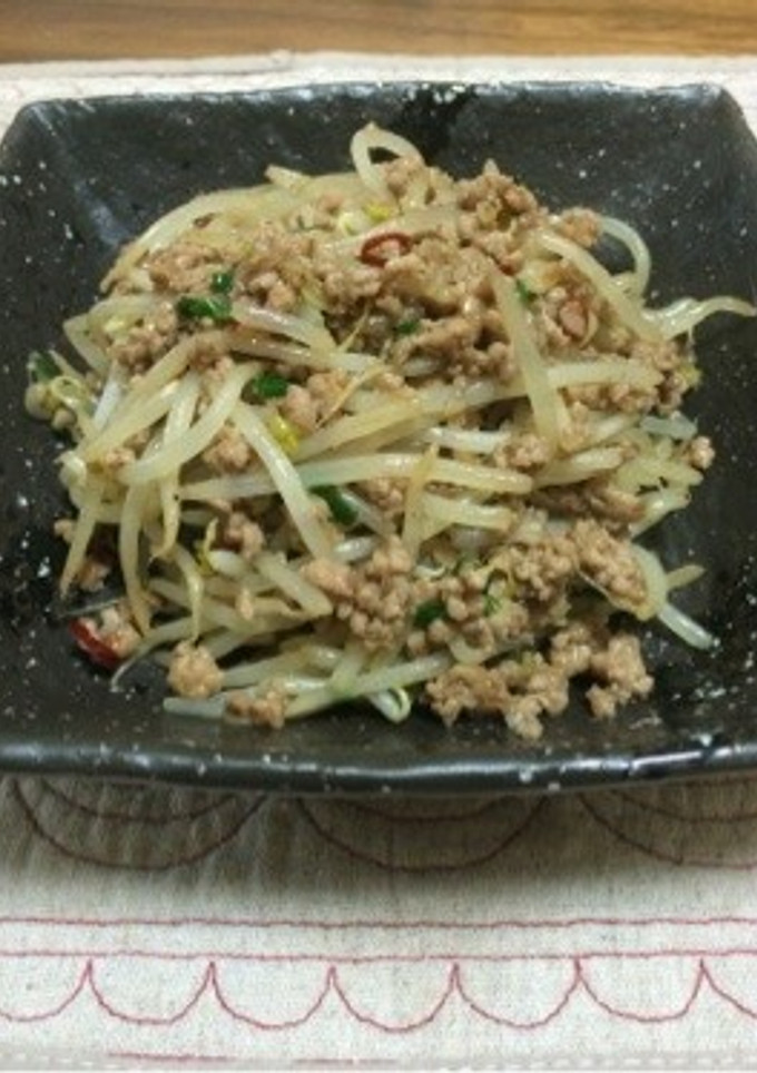 モヤシと豚挽肉の香味炒め★彡-レシピのメイン写真