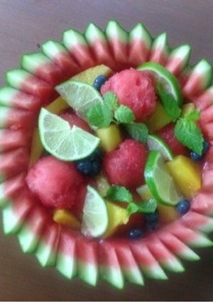 スイカのフルーツポンチ-レシピのメイン写真