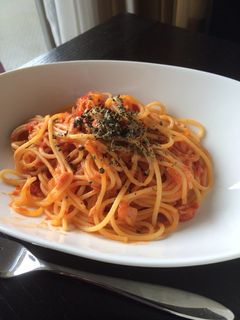 ツナと玉ねぎのトマトソースパスタ-レシピのメイン写真