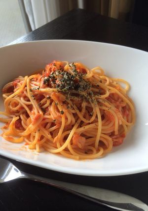 ツナと玉ねぎのトマトソースパスタ-レシピのメイン写真