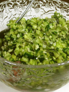 夏のたっぷり野菜と薬味の冷奴-レシピのメイン写真