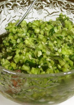 夏のたっぷり野菜と薬味の冷奴-レシピのメイン写真
