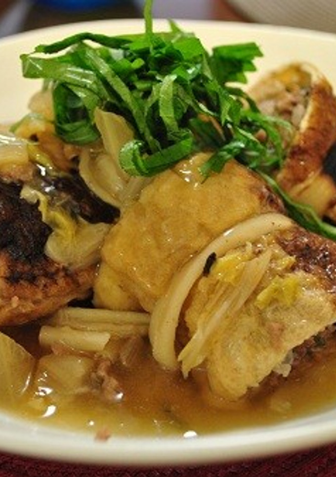 油揚げで肉巻き和風あんかけ-レシピのメイン写真