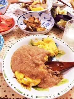 和風オムライス〜明太子とろろ〜-レシピのメイン写真