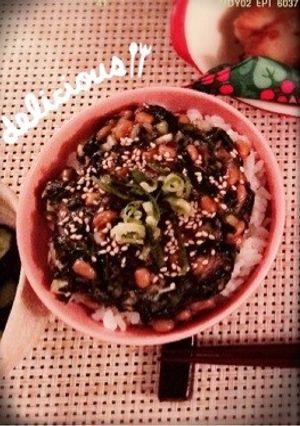 夏バテに効く!薬味たっぷりモロヘイヤ納豆-レシピのメイン写真