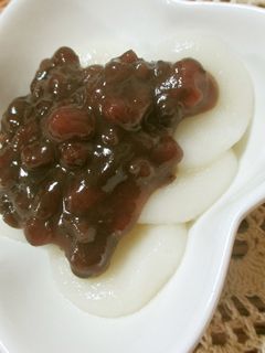 ☆白玉団子☆豆腐入り柔らか♪かき氷お月見-レシピのメイン写真