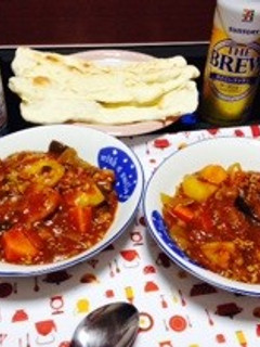 夏野菜キーマ風カレー-レシピのメイン写真