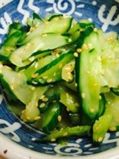 ゴマの風味豊かなきゅうりのナムル☆-レシピのメイン写真