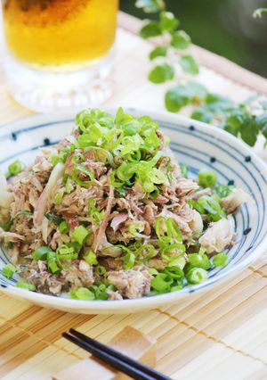 鯖缶で薬味たっぷりで食べるおつまみ♪-レシピのメイン写真