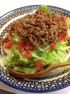 残ったカレーで★簡単タコライス-レシピのメイン写真